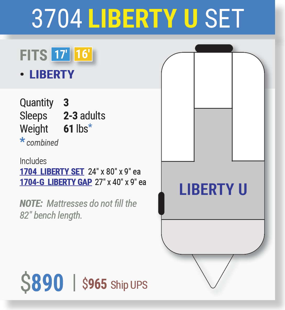 3704 LIBERTY U SET