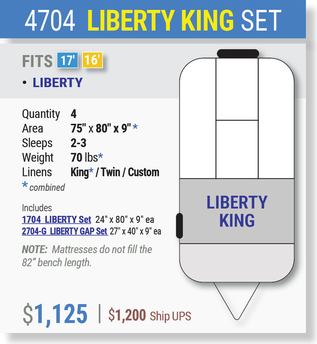 4704 LIBERTY KING SET