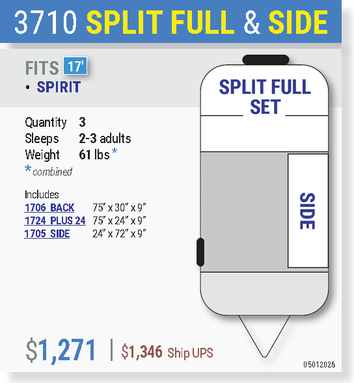 3710 SPLIT FULL & SIDE SET